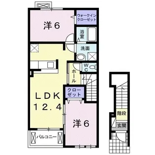 ベルフィオーレ【2階】の間取り