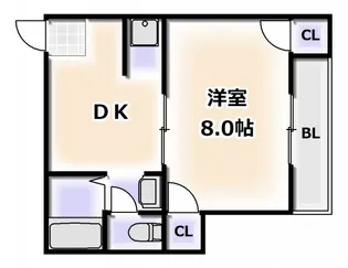 ラ・プルミエール【4階】の間取り