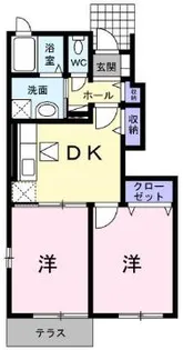 マーベラス清和【1階】の間取り