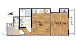 OHANA【3階】の間取り