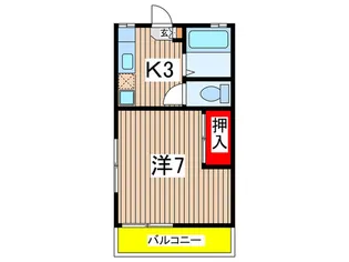 伊原ハイツ【1階】の間取り