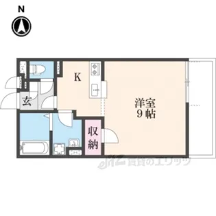 クレイノコミンチャーレドゥーエ【1階】の間取り