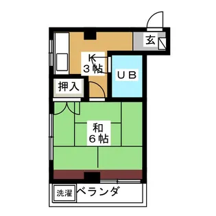 第2コーポ嶋田【2階】の間取り