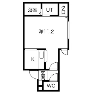 オハナS6W10【5階】の間取り