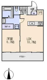フラットヒル大和I【3階】の間取り