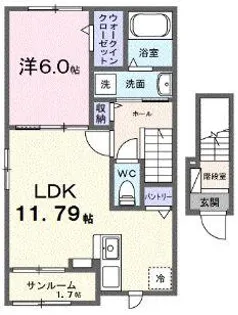 ベクエーム【2階】の間取り