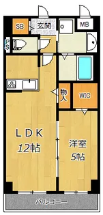 ラ・ルミエール塚本【3階】の間取り