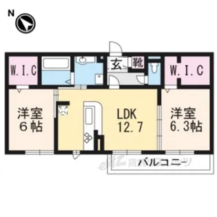コルヌコピア【3階】の間取り