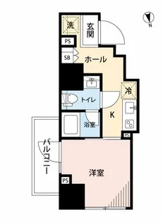 プレール・ドゥーク戸越銀座通り【3階】の間取り