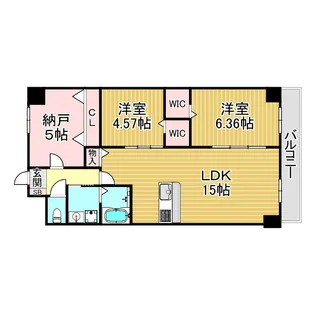 GROOVE上甲子園レジデンス【2階】の間取り