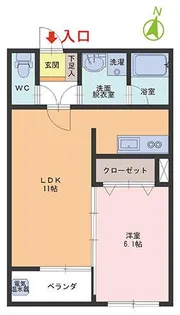 g-soleil【1階】の間取り