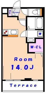 CRESCENT COURT【1階】の間取り