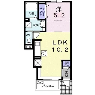 シェルティ【1階】の間取り