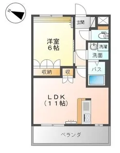 サンテ・フルール【2階】の間取り