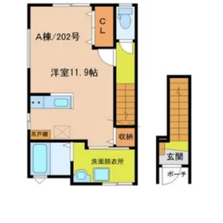 オークハウス A棟【2階】の間取り