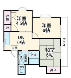 ルクスリーランYU【2階】の間取り