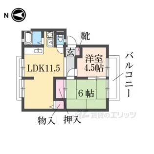 プレセア結崎【2階】の間取り