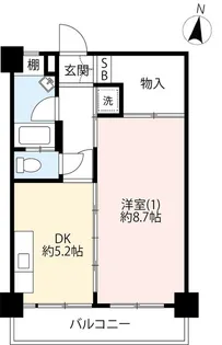 UR竹の塚第三【6階】の間取り