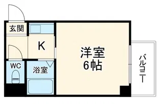 メゾンドール天神橋【4階】の間取り