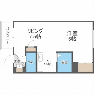 カサデューク本郷通【3階】の間取り