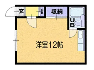 コーポ真栄【1階】の間取り