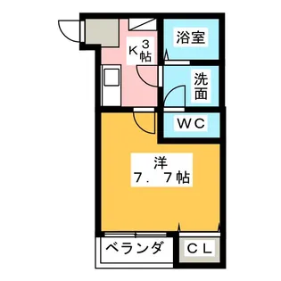 クレフラスト飛竜街道【2階】の間取り