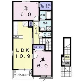 オーガスタII【2階】の間取り
