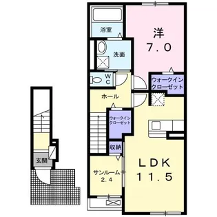 レーニアII【2階】の間取り