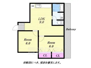 中元ビル【5階】の間取り