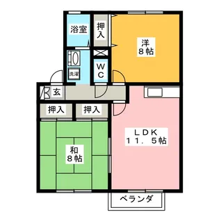 グランホリゾンC【1階】の間取り