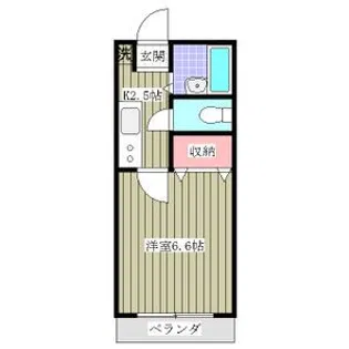 ベルエアーハイツII号棟【2階】の間取り
