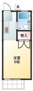 石道ハイツB【2階】の間取り