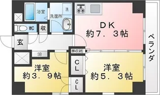 STRUSTA太閤【1階】の間取り
