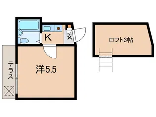 プランド-ル哲学堂【1階】の間取り