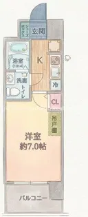 セレニテ東三国ミラク【14階】の間取り