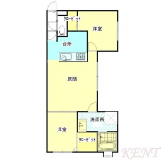 アルカディア宮の沢リレア【3階】の間取り
