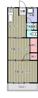 坂戸クリーンハイツ【1階】の間取り