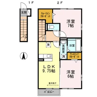 グランメール【2階】の間取り