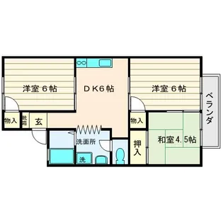 コーポ寿【1階】の間取り