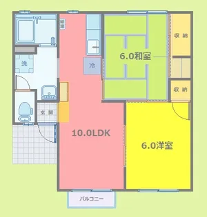 メゾン・ド・クラヴィエ【2階】の間取り