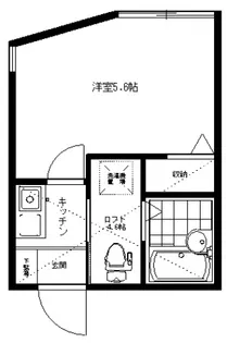 アザーレ生田弐番館【2階】の間取り