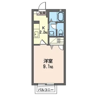 パークサイド東城南A【1階】の間取り