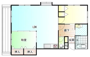 ロイヤルハマダ【3階】の間取り