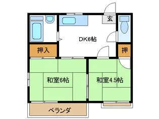 フェトー上柴【1階】の間取り