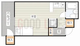 兵庫県加古川市加古川町平野【アパート】の間取り