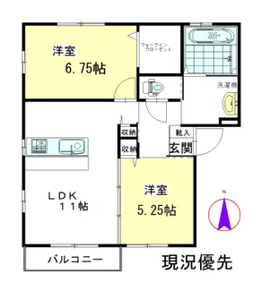 グランヴィラ 高松【1階】の間取り