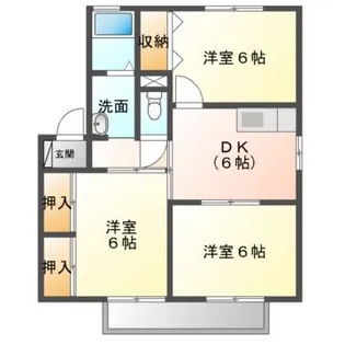 セジュールK3【2階】の間取り