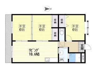 3LDKの間取り画像