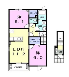 ブリーズレジデンス BE II【2階】の間取り