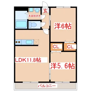 アイリスII番館【3階】の間取り